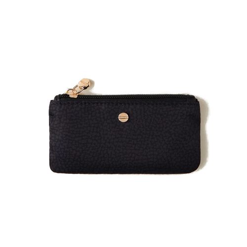 Borbonese Bustina Porta Chiavi Rettangolare Dark Black 930029i15y66